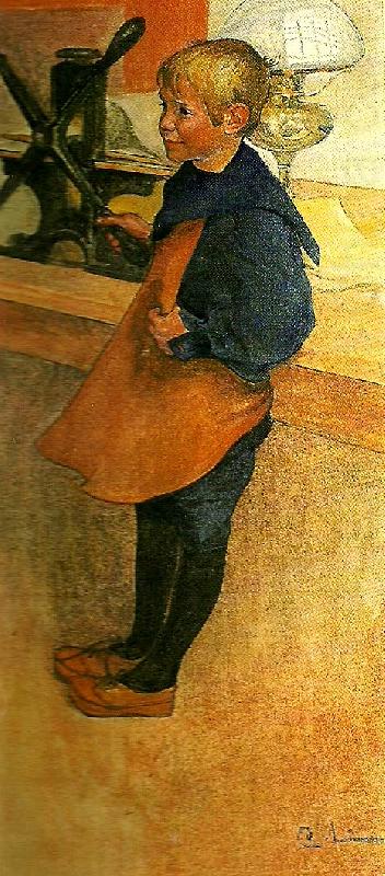 Carl Larsson pontus vid etsningspressen china oil painting image
